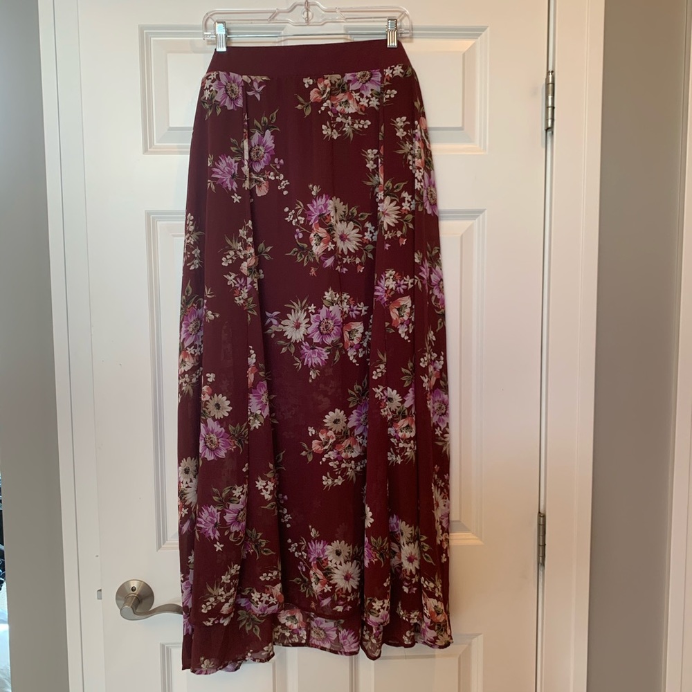 Torrid Maxi Skirt with Underlay Shorts